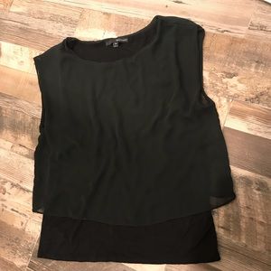 Beautiful top with sheer overlay